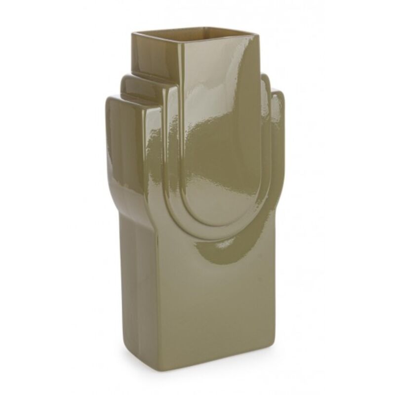 foto del prodotto vaso frey rettangolare in vetro 16x10x31,5h verde