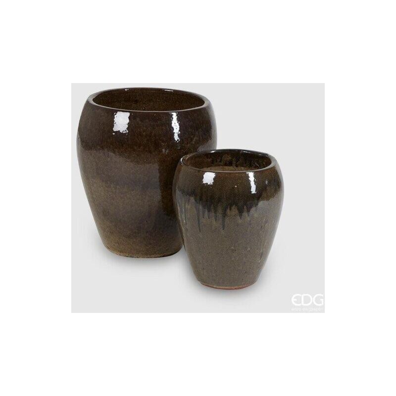foto del prodotto vaso glaze bombato h 42 teal