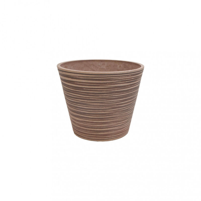 foto del prodotto vaso grande in fibra sintetica cm 41x41x34 marty colore taupe