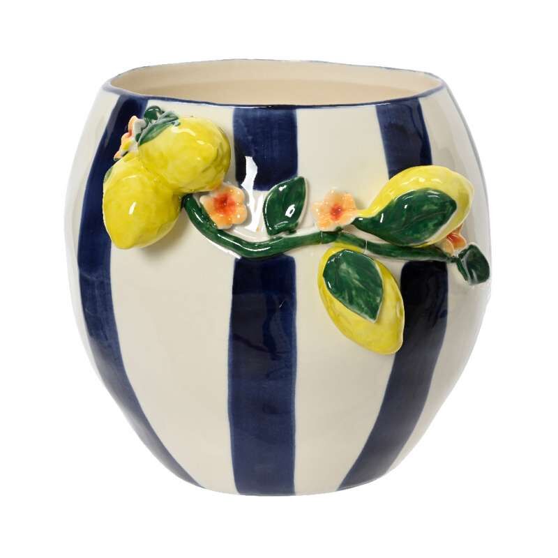 foto del prodotto vaso in gres lemon sicily