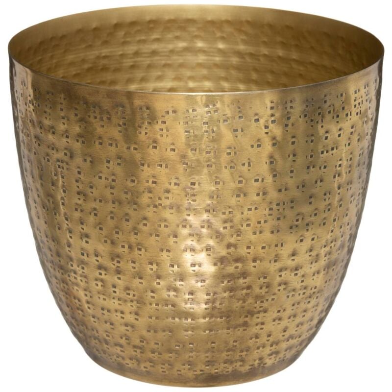 foto del prodotto vaso in metallo dorato oasis d18cm atmosphera cr ateur d int rieur