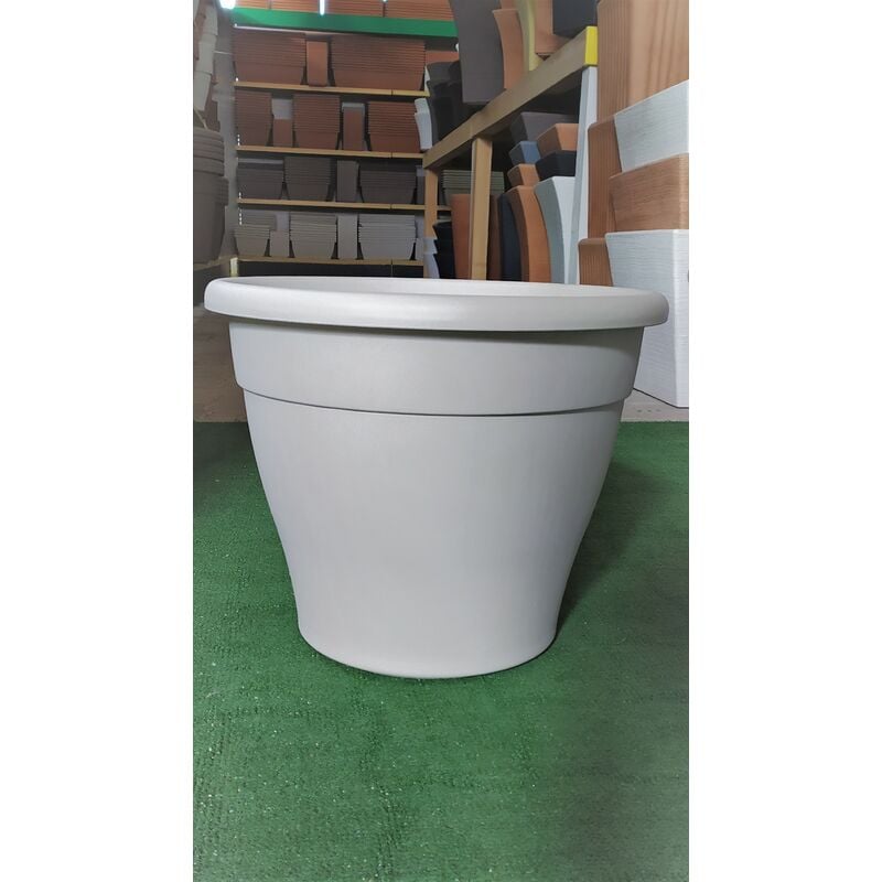 foto del prodotto vaso in plastica d.40 bianco