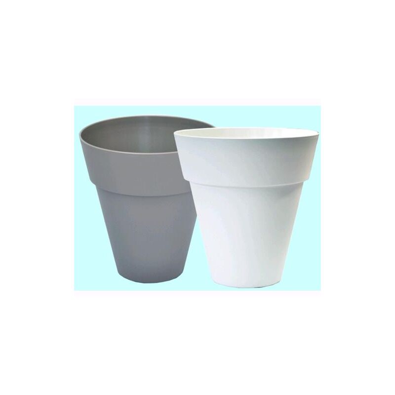 foto del prodotto vaso in plastica h36x35cm telcom dallas white
