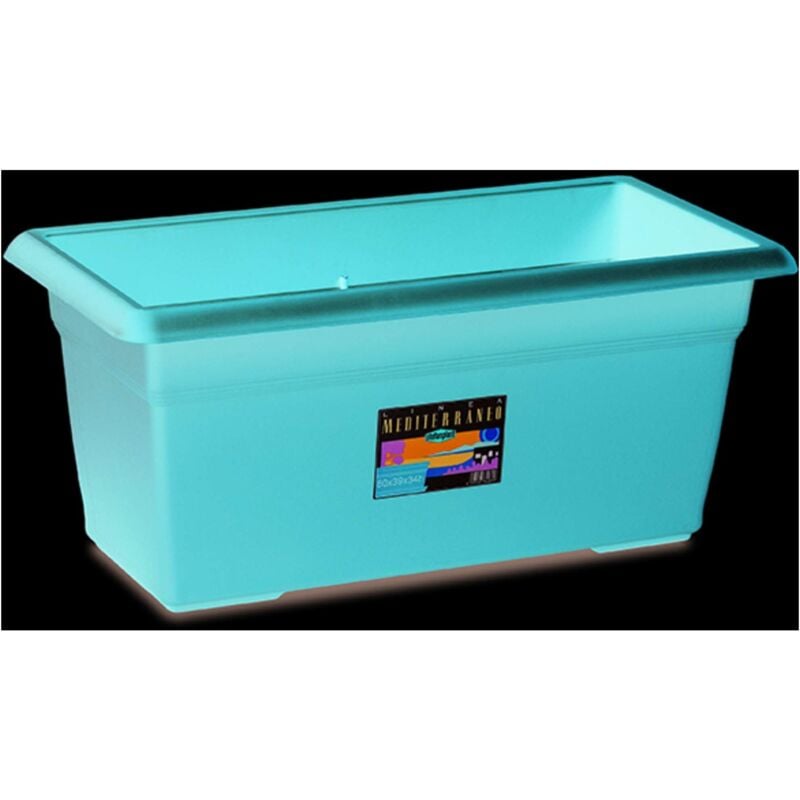 foto del prodotto vaso in plastica medio rettangolare coccio 100x45 h.40