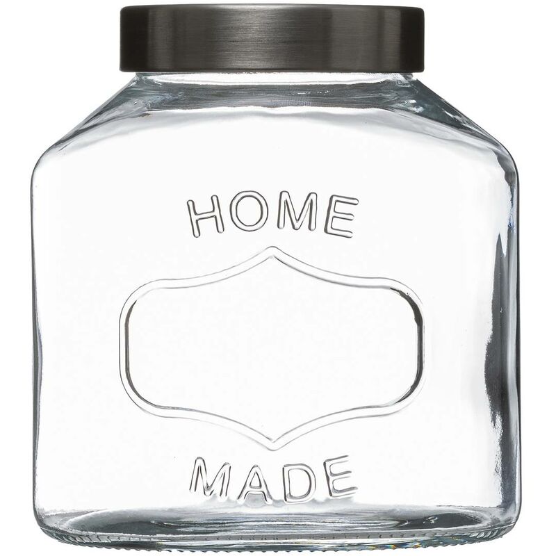 foto del prodotto vaso in vetro con coperchio in acciaio inox 2,5l 5five
