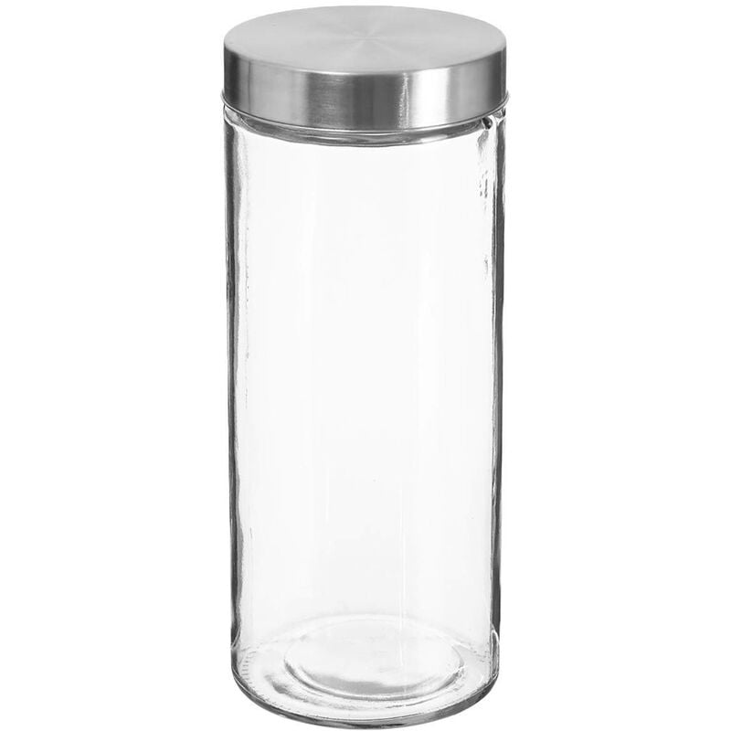 foto del prodotto vaso in vetro con coperchio in acciaio inox 2l nixo 2l 5five