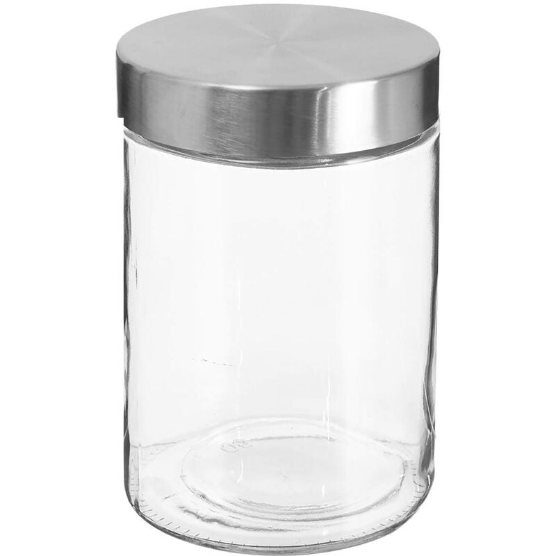 foto del prodotto vaso in vetro con coperchio in acciaio inox nixo 1,2l 5five