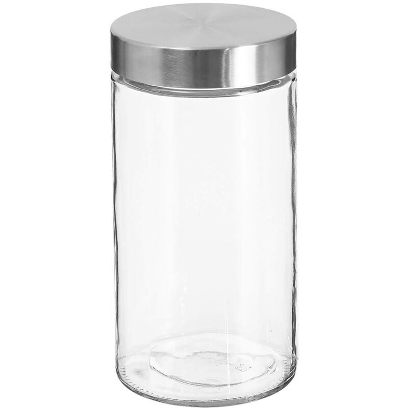 foto del prodotto vaso in vetro con coperchio in acciaio inox nixo 1,7l 5five