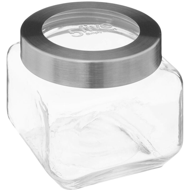 foto del prodotto vaso in vetro con coperchio in acciaio miro 0,8l 5five