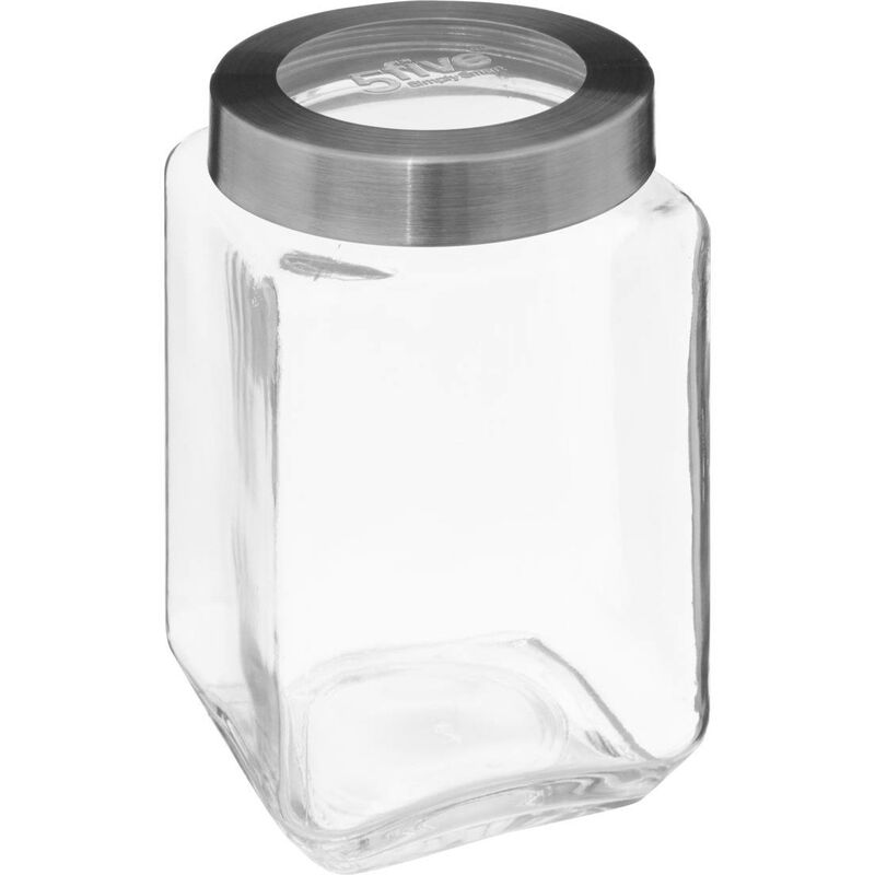 foto del prodotto vaso in vetro con coperchio in acciaio miro 1,6l 5five