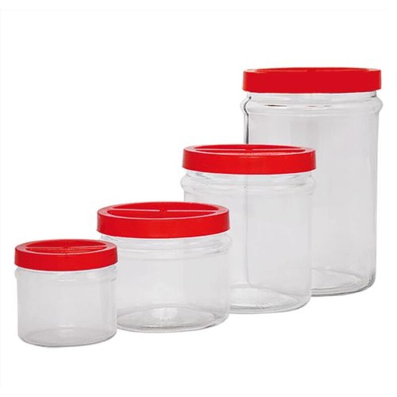 foto del prodotto vaso in vetro con tappo chiusura a vite ortes per conserve e alimenti 3.5 kg confezione da 1 pezzo