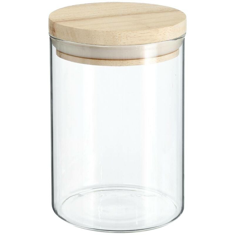 foto del prodotto vaso in vetro da 0,6 l hermet con coperchio in legno 5five