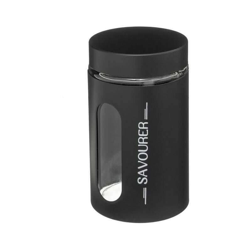 foto del prodotto vaso in vetro e metallo ublo 0,9l nero 5five