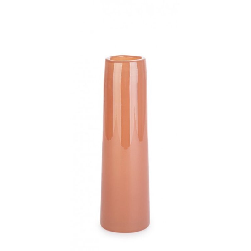 foto del prodotto vaso jannik cilindrico in vetro lavorato 7x30.5h blu