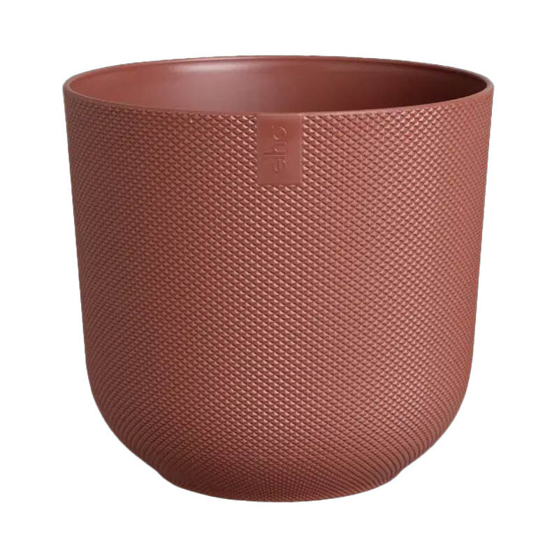 foto del prodotto vaso jazz round rosso toscano 19xh18cm, vasi interno esterno elho