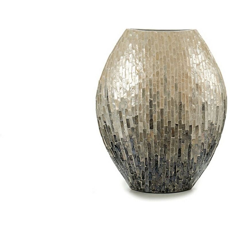 foto del prodotto vaso legno grigio madreperla dm 18 x 44,5 x 40 cm 