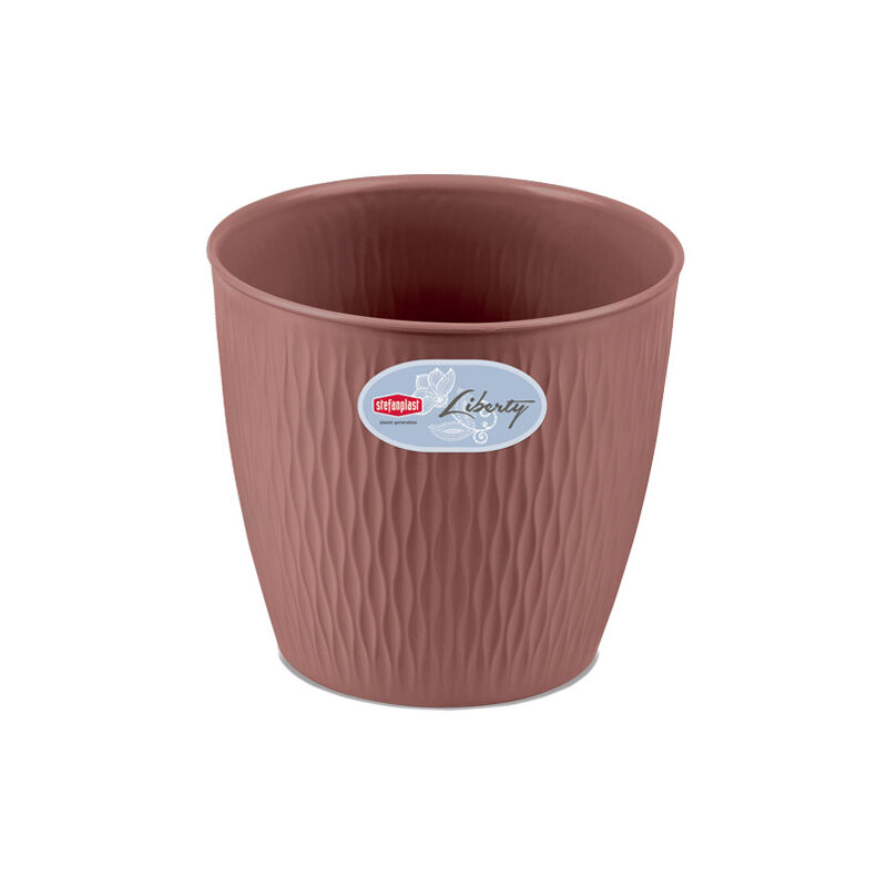 foto del prodotto vaso liberty d30xh.27 rosy brown stefanplast