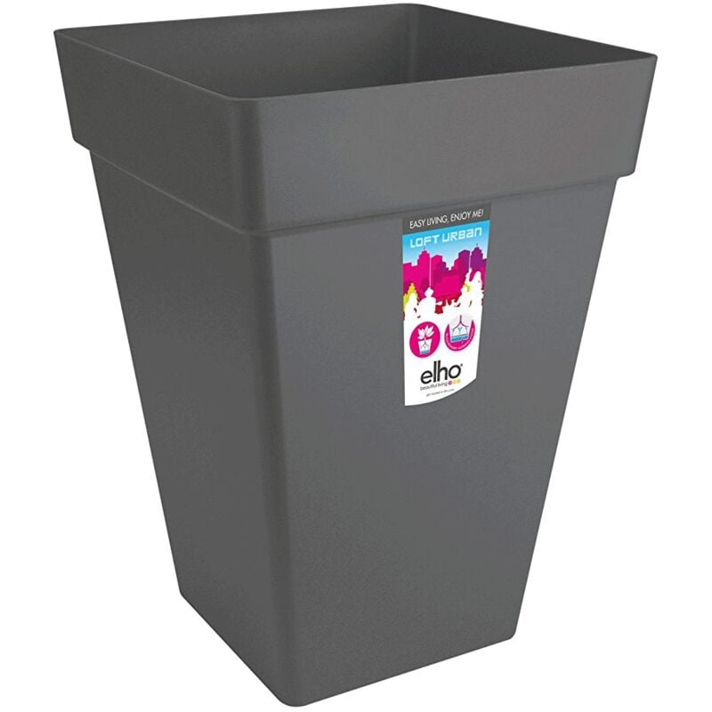 foto del prodotto vaso loft urban square high 37cm antracite elho