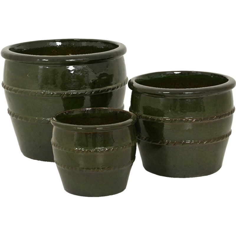 foto del prodotto vaso lucia d.37xh31cm verde in terracotta