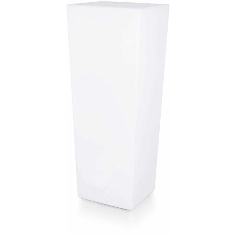 foto del prodotto vaso luminoso in polietilene cm 38x38x86 sined vaso quadrato solar 86