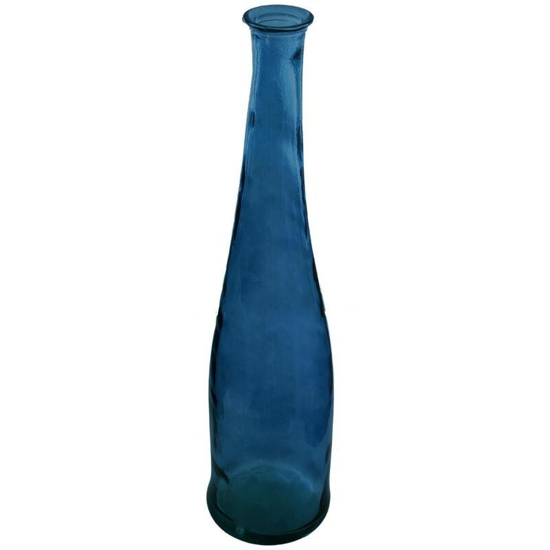 foto del prodotto vaso lungo uly in vetro riciclato blu tempesta h80cm atmosphera cr ateur d int rieur