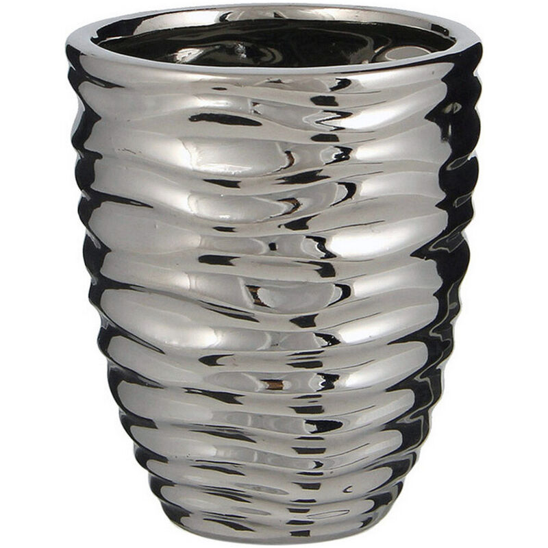foto del prodotto vaso mica decorations ceramica argentato