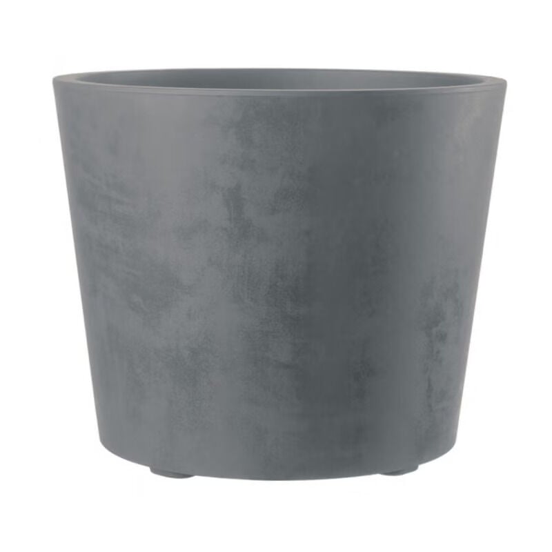 foto del prodotto vaso millennium 59 cm grigio con riserva d acqua e ruote deroma