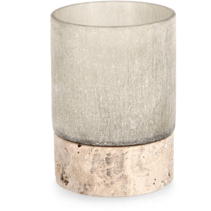 foto del prodotto vaso mirissa beige prodotto a mano 9,5 x h 13 cm 7.5 x h 8.5 cm
