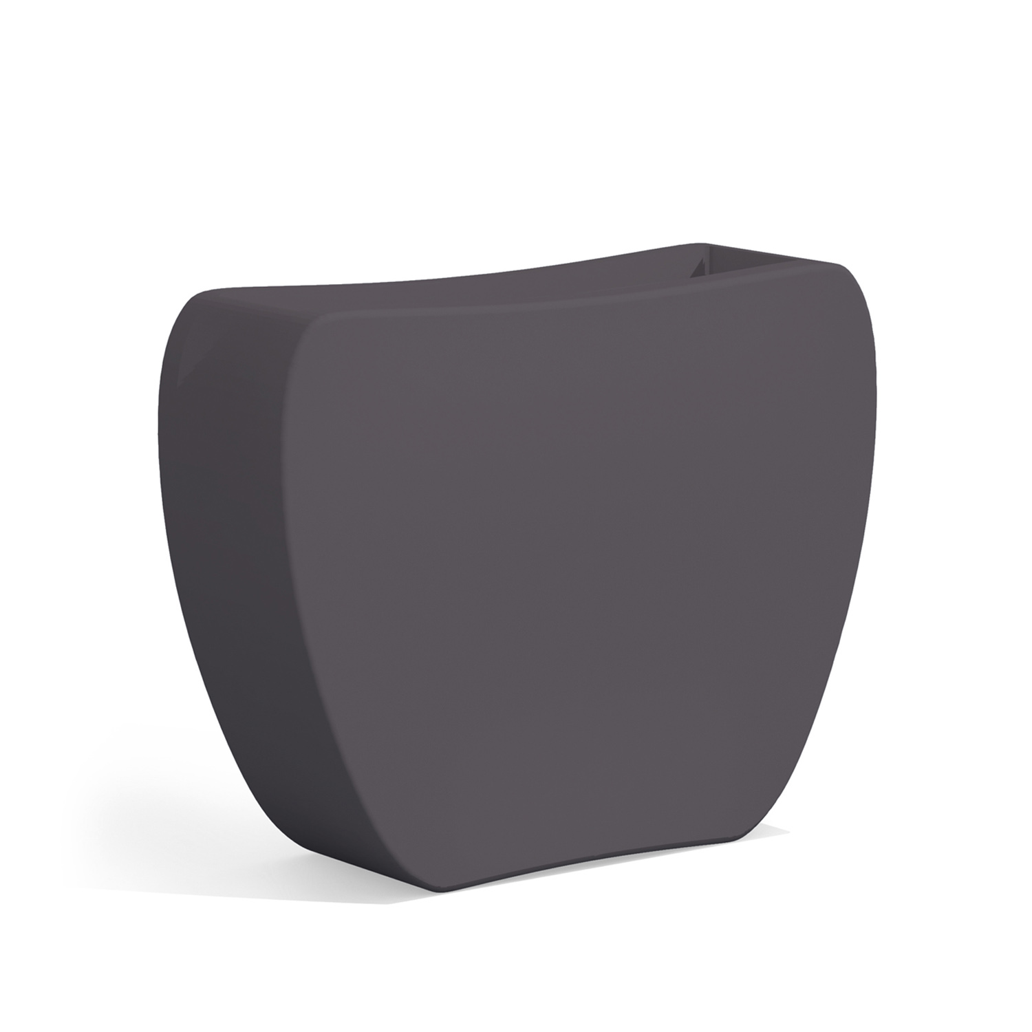 foto del prodotto vaso moderno doppio verso h 80 colore antracite mod. heart