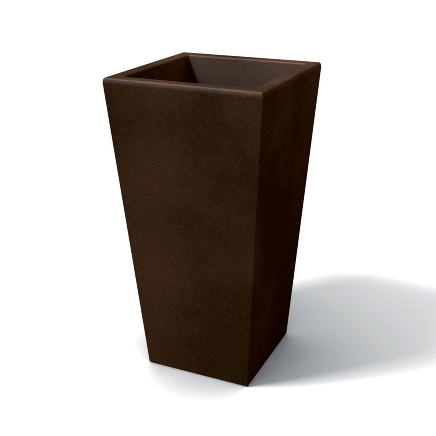 foto del prodotto vaso moderno in resina rettangolare h 65 bronzo modello egizio