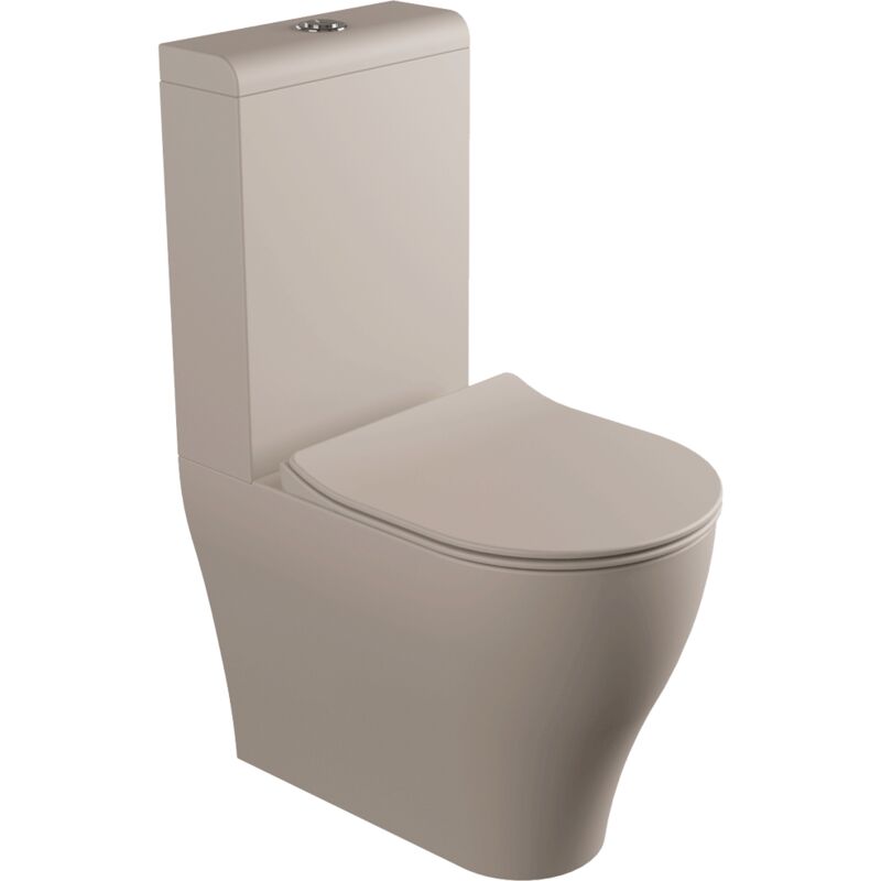 foto del prodotto vaso monoblocco goclean app flaminia colore argilla opaco