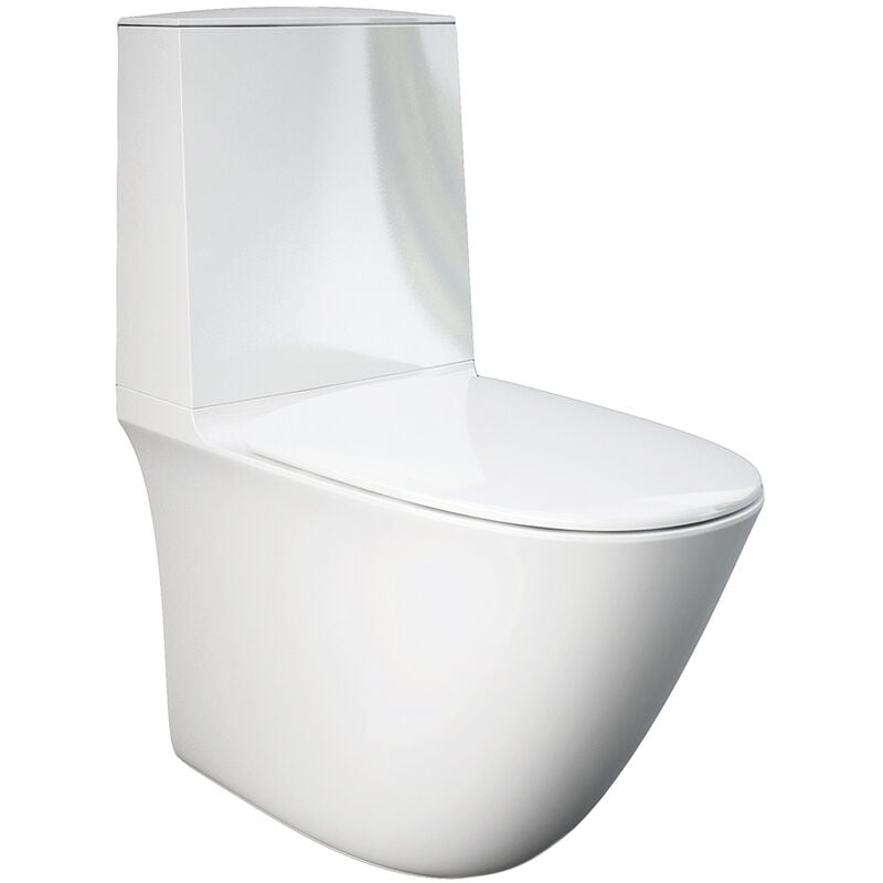 foto del prodotto vaso monoblocco sensation filo muro senza cassetta e sedile.