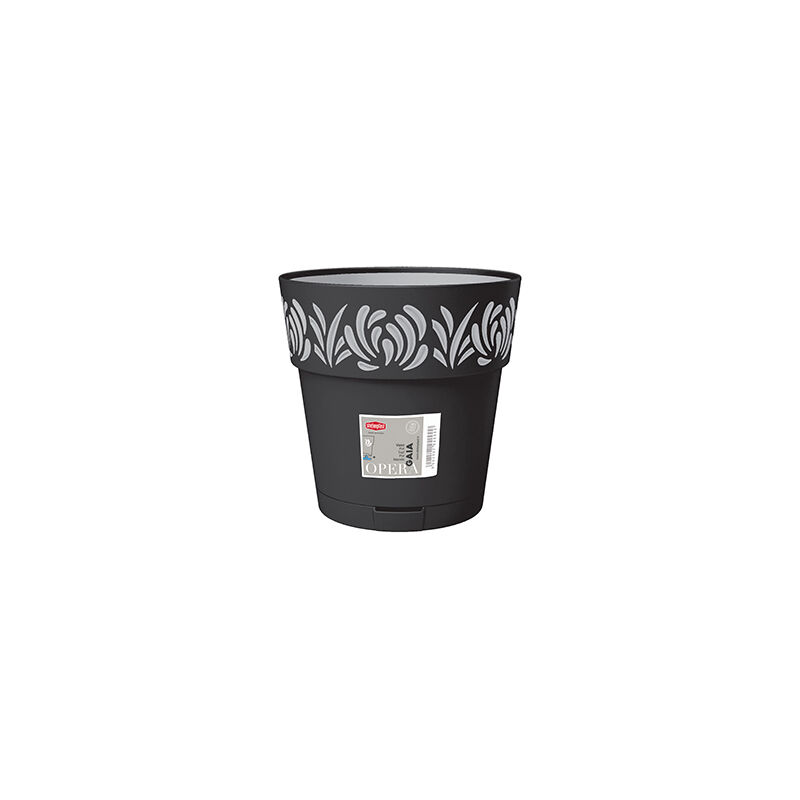 foto del prodotto vaso opera gaia d20 grafite stefanplast