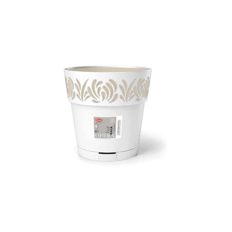 foto del prodotto vaso opera gaia d25 bianco stefanplast