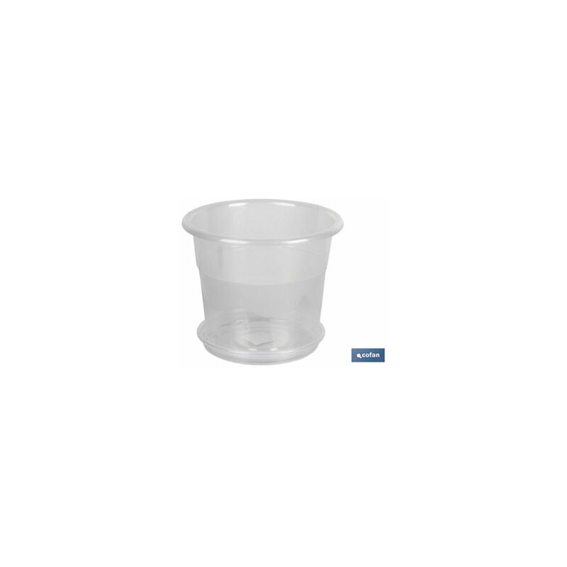 foto del prodotto vaso orchidea trasparente 17x14 piatto 14,5cm