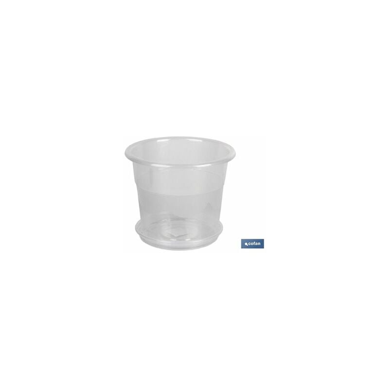 foto del prodotto vaso orchidea trasparente 28,5x22,5 piatto 23,5cm