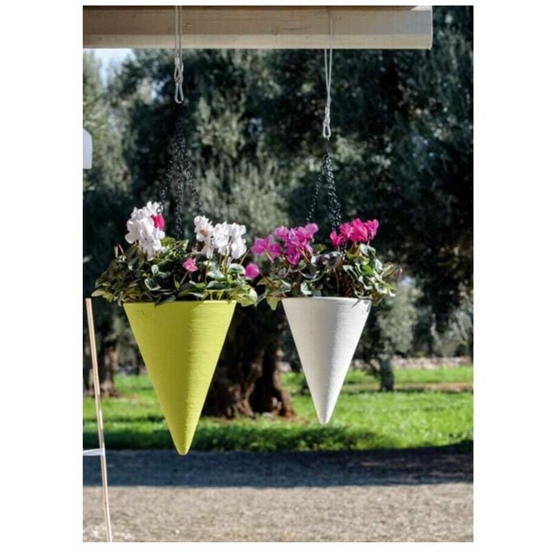foto del prodotto vaso pensile stelvio 25 bianco perla telcom