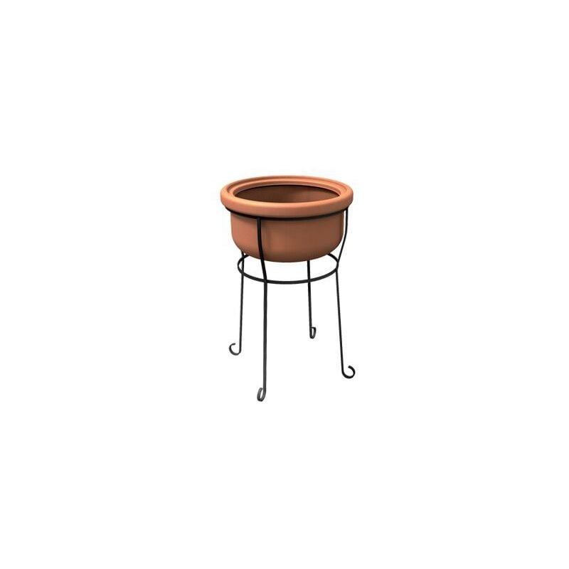 foto del prodotto vaso per esterno con treppiedi bianco