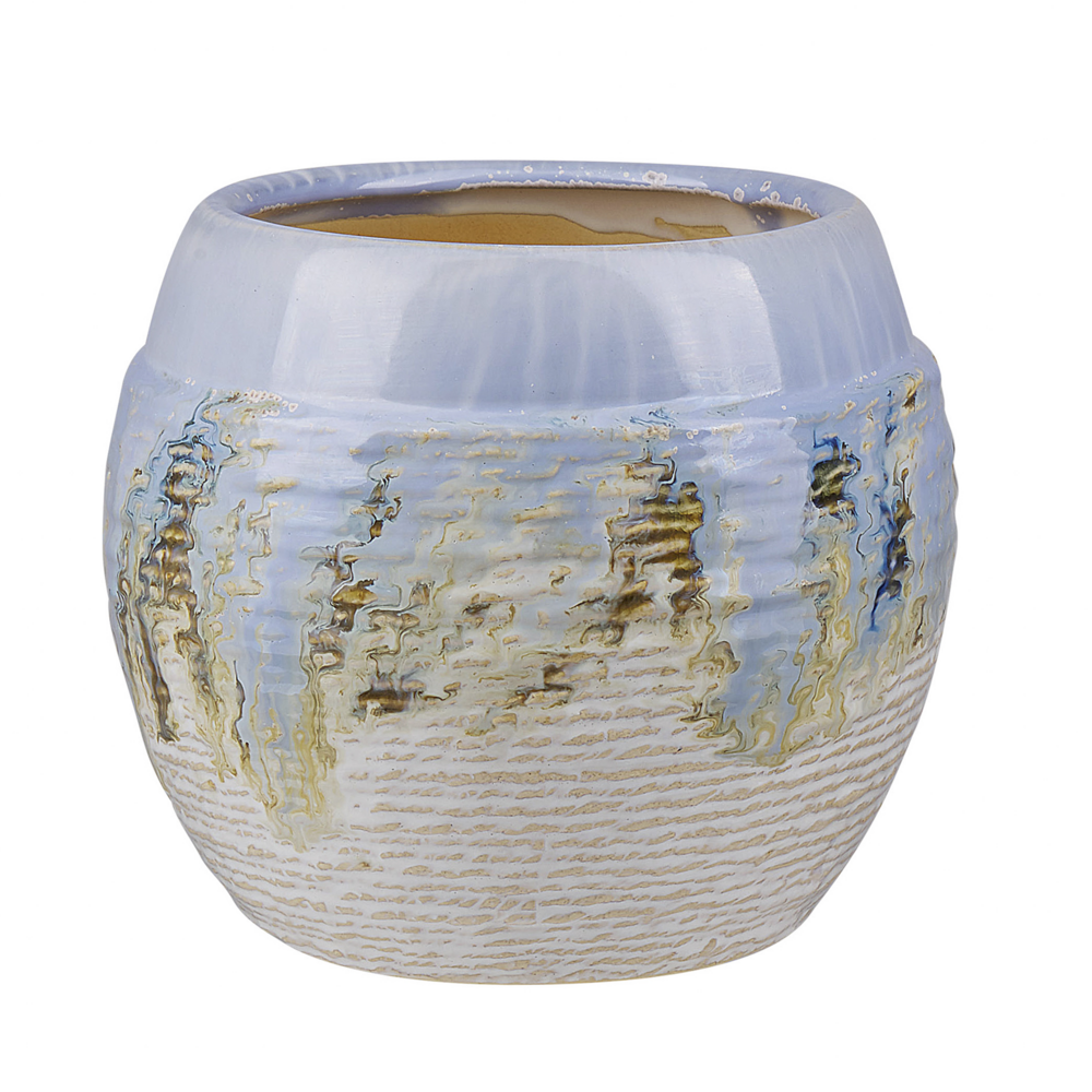 foto del prodotto vaso per fiori decorativo stile glamour 19 cm rotondo multicolore