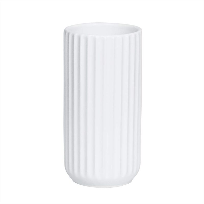 foto del prodotto vaso per fiori in ceramica bianca da 18 cm, design alto per casa, festa, centrotavola per matrimoni