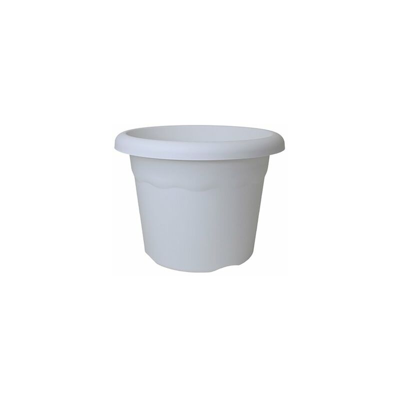 foto del prodotto vaso per iniezione plastiken colore bianco 18 cm