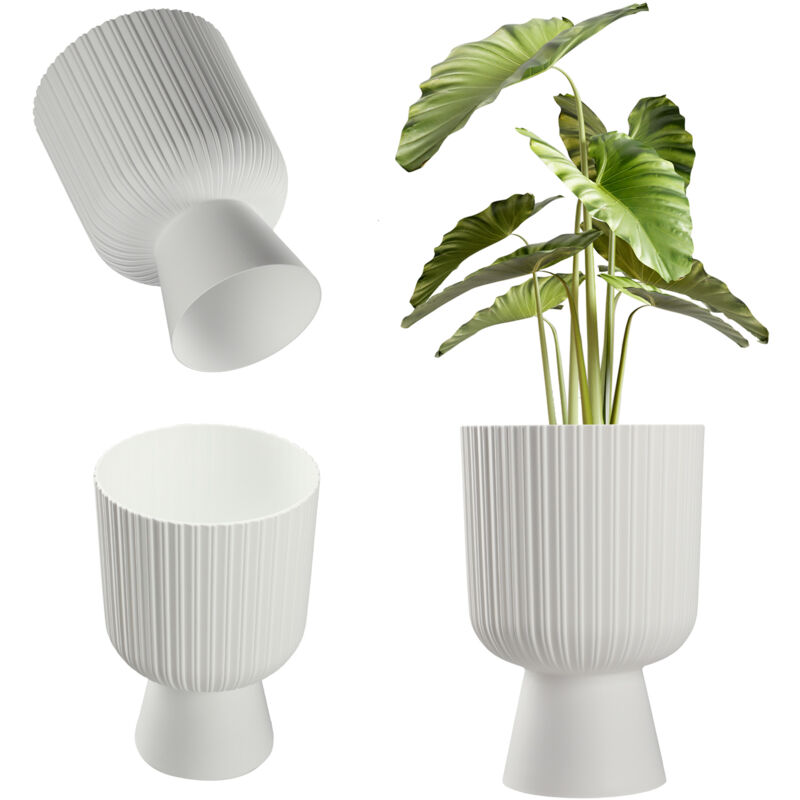foto del prodotto vaso per piante da prato in plastica kadax 14 cm bianco