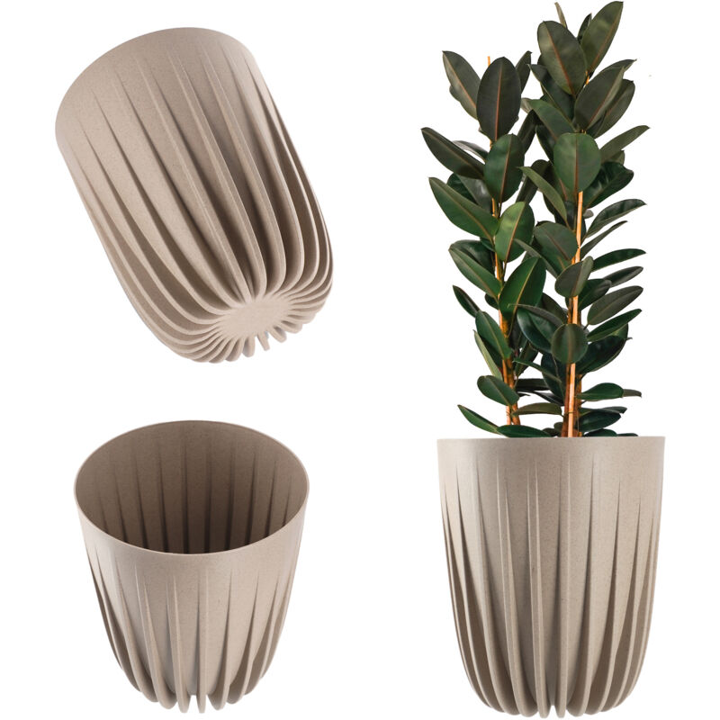 foto del prodotto vaso per piante kadax eco inserto marrone 19x22,5 cm