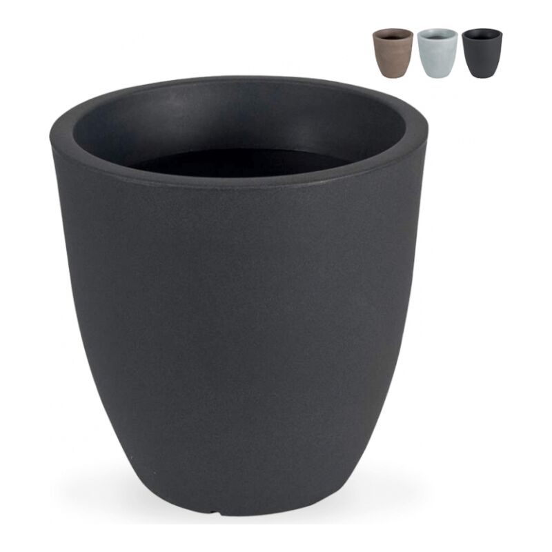 foto del prodotto vaso per piante tondo 50cm portavasi alto design giardino terrazzo orione