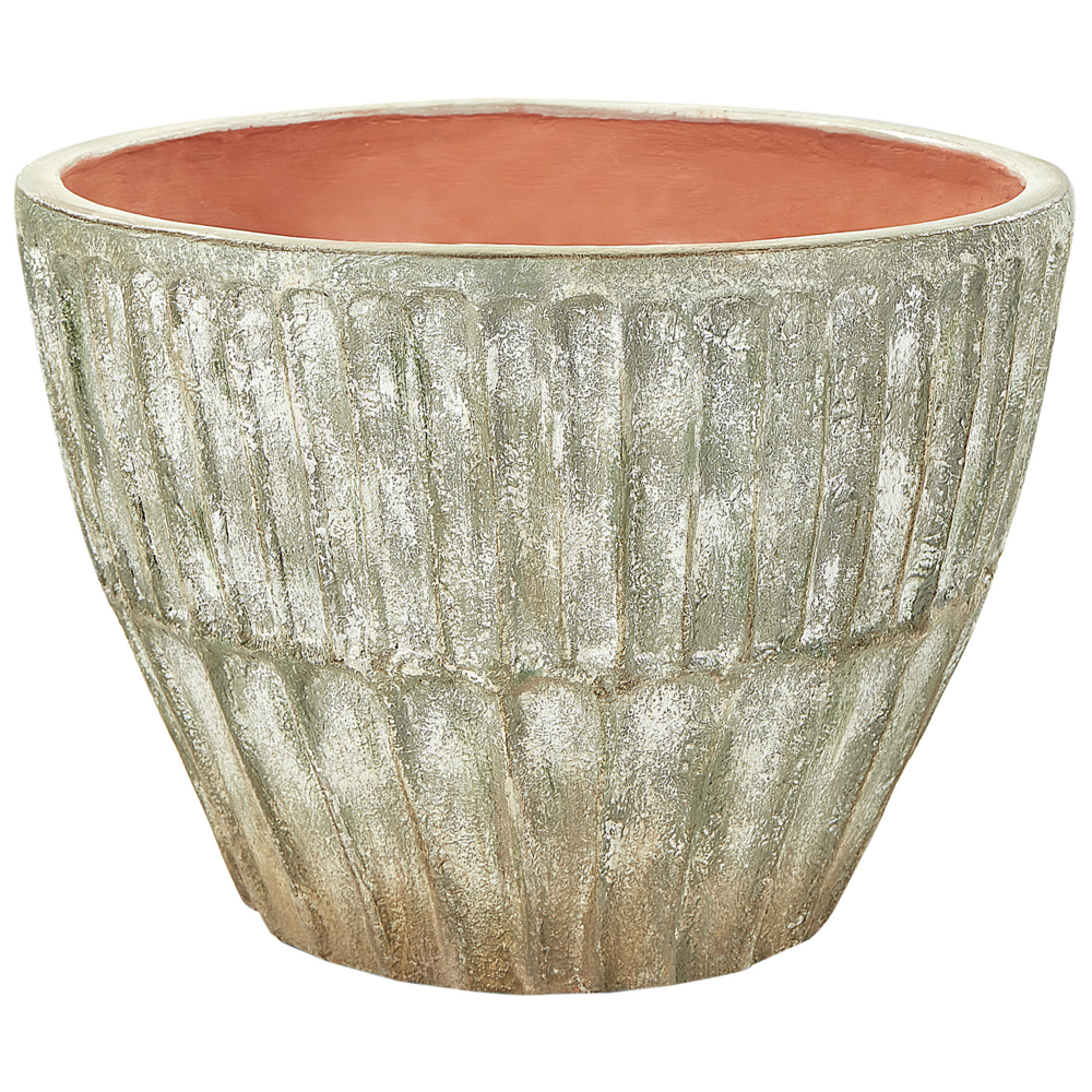 foto del prodotto vaso per piante verde ovale in terracotta 50 cm accessori per giardino e soggiorno all 39 aperto e al chiuso
