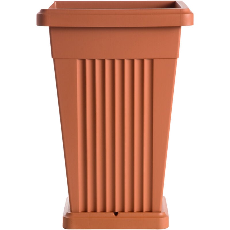 foto del prodotto vaso piramide cm 40 x 40 x h 59 lt. 50 bianco