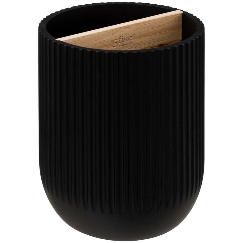 foto del prodotto vaso portautensili a 2 scomparti blackwood nero 5five