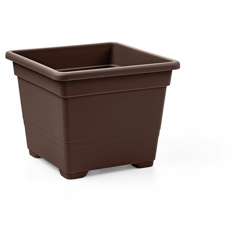 foto del prodotto vaso quadrato 27cm bronzo veca
