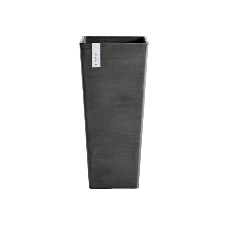 foto del prodotto vaso quadrato alto rotterdam nero 32x32xh70cm ecopots