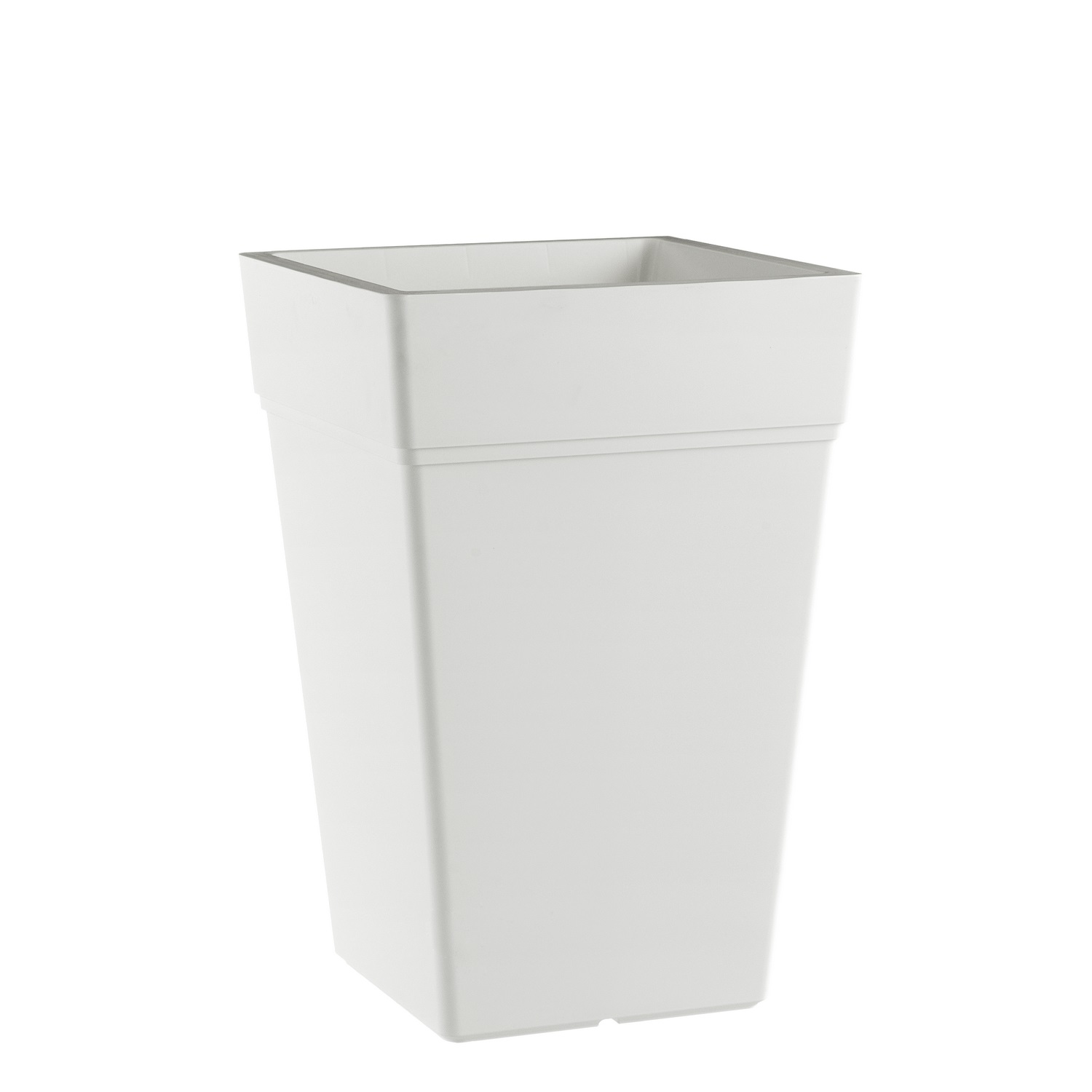 foto del prodotto vaso quadrato colore bianco 38x38 cm h 80 cm mod. stalk